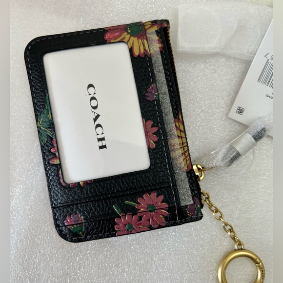 Coach Floral Printed Leather Mini ID Skinny - Picture 3 of 8